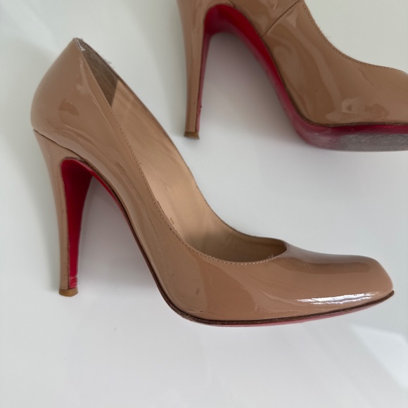 Nude Patent Pumps - Picture 3 of 7